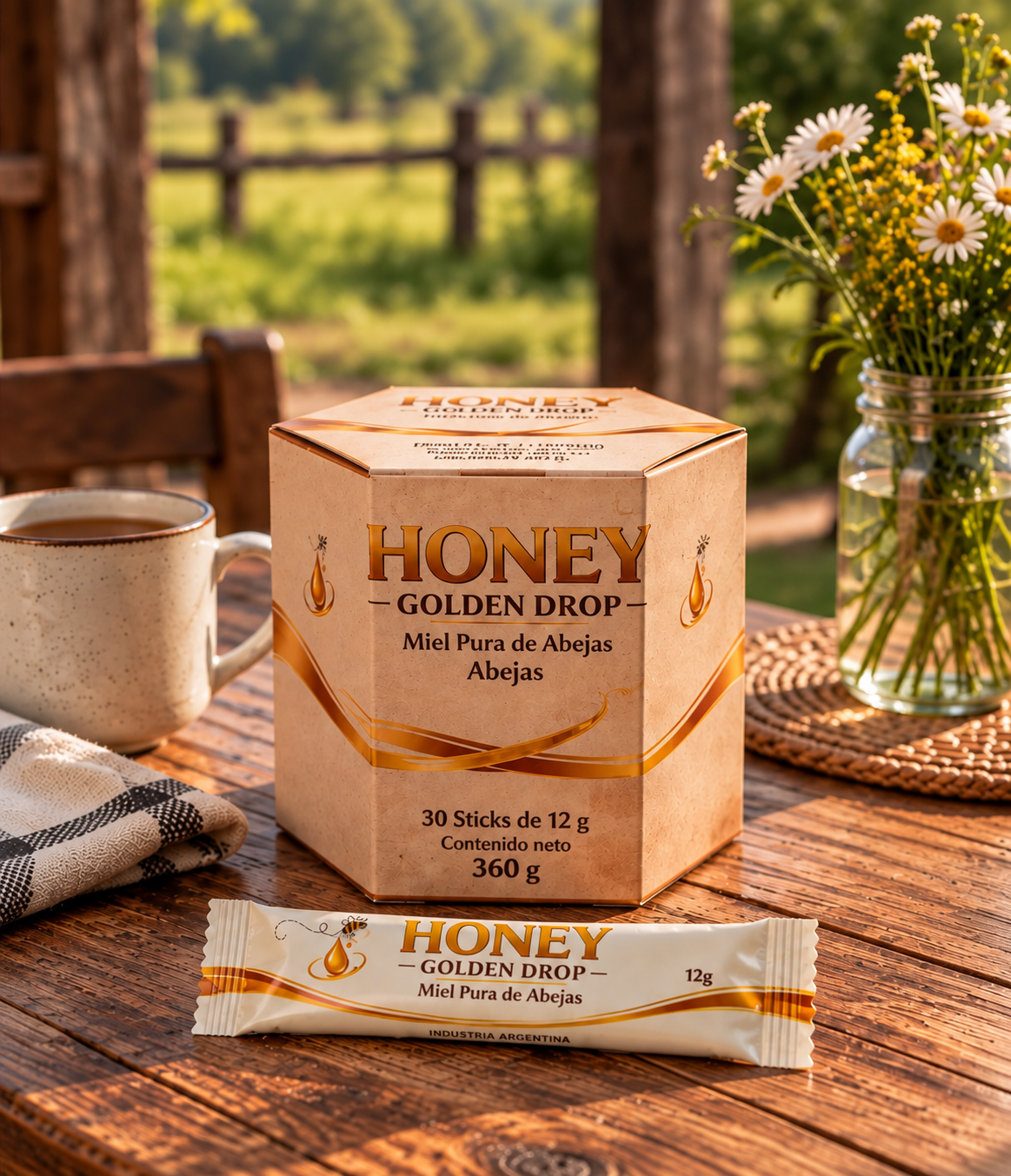 Honey Golden Drop presentación de 30 sticks